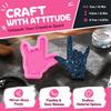 2pcs Easy Cleaning Fondant Molds Soft Elastic Baking Mold Shiny Silicone Mold  Pendant Decorations