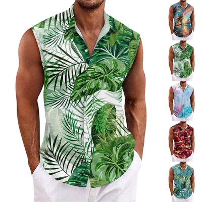 Heren Zomer Surfen Strand Tanktop Casual Mouwloze Top Losse Tanktop