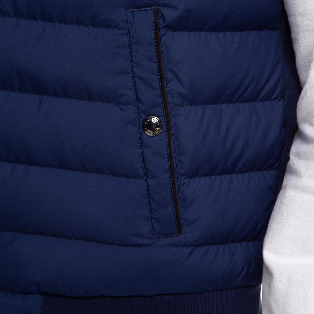 Polo Ralph Lauren Small Pony Logo Embroidered Stand Collar Knitted Spliced Down Vest Men Vest 710779987-001