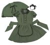 Clearstone Halloween Cosplay Western-Style Maid Mini Dress, Women's, Size M, Green