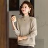 KAVON Women's 100% Cashmere Mock Neck Sweater