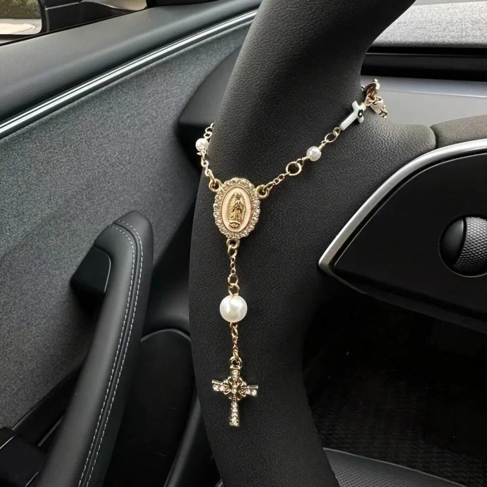 Adjustable Women's Hand Bracelet Bangle Prayer Bracelet Cross Pendant Bracelet  Gifts