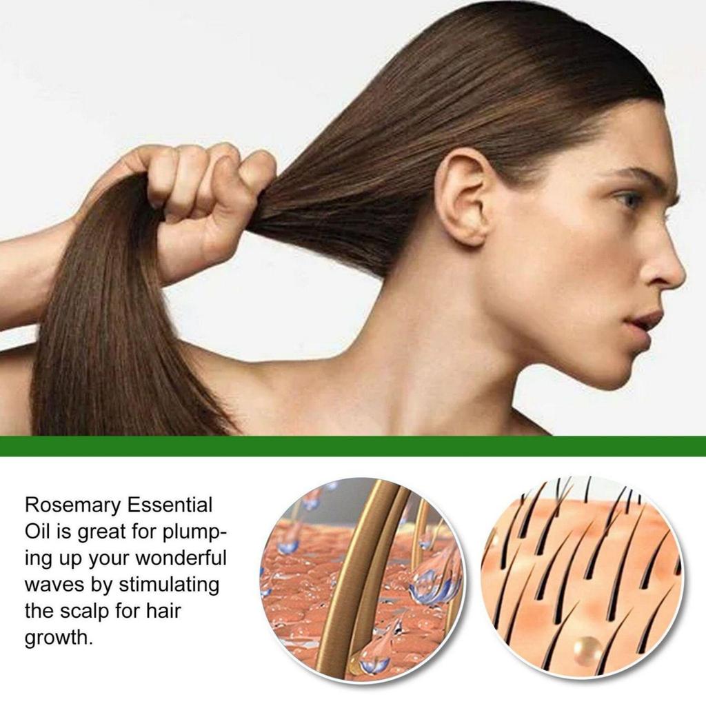 Rosemary Hair Care Essential Oil Hair Growth To Prevent Hair Breakage Nti-frizz Hair Smooth Serum Hair Loss Nourish Replenish