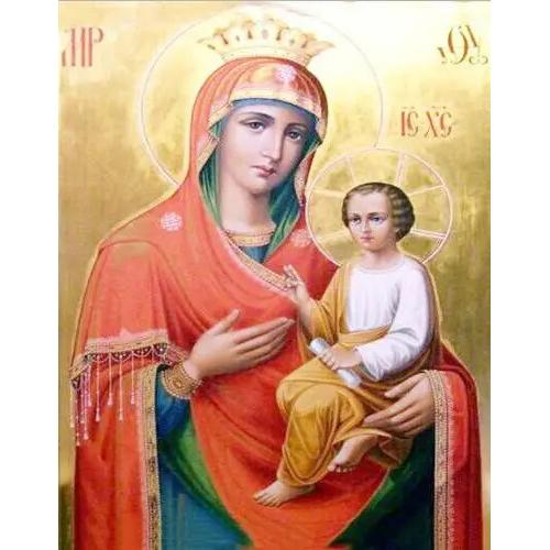 5D Diamantmalerei Religion Ikone Jungfrau Maria Runde Bohrer Heimdekor Porträt Stickerei Mosaik Geschenk Heimdekor