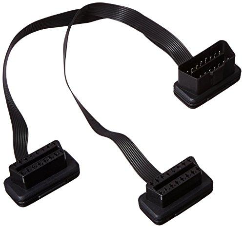 

CarAngels OBD2 16PIN 2-сторонний плоский кабель 16-контактный удлинительный кабель жгут 30см штекер 16PIN вход 2 гнездо 16PIN выход (2-ходовой плоский тип 30 мм)