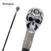 Weißer Harzblumen-Totenkopf-Kopf Gehstöcke Mode-Stock Dekorativer Stock Halloween für Cosplay-Partys, für Cosplay & Party 93cm