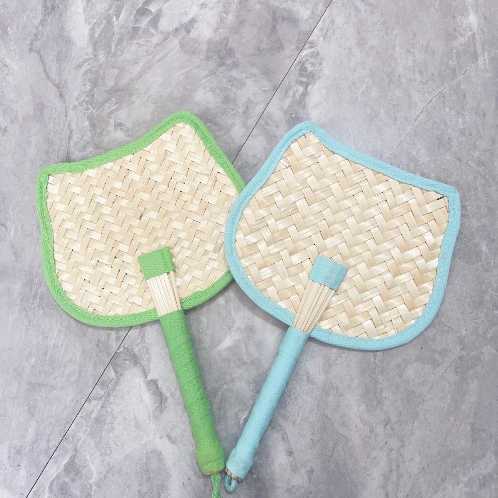 Ancient Hand-Woven Fan Chinese Style Hand Braided Fan Decorative Handheld Fans  Photo Prop