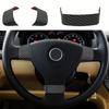 3pcs Steering Wheel Decorative Covers Set ABS Resin Steering Wheel Protection Covers For Volkswagen Golf 5 MK5, Passat B6
