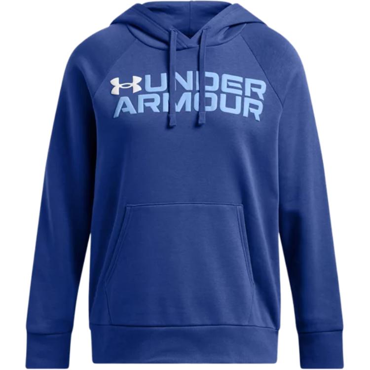 Under Armour Женская толстовка с капюшоном Rival Fleece Wordmark Худи Технически-синий 1386512-432 XL 4900₽