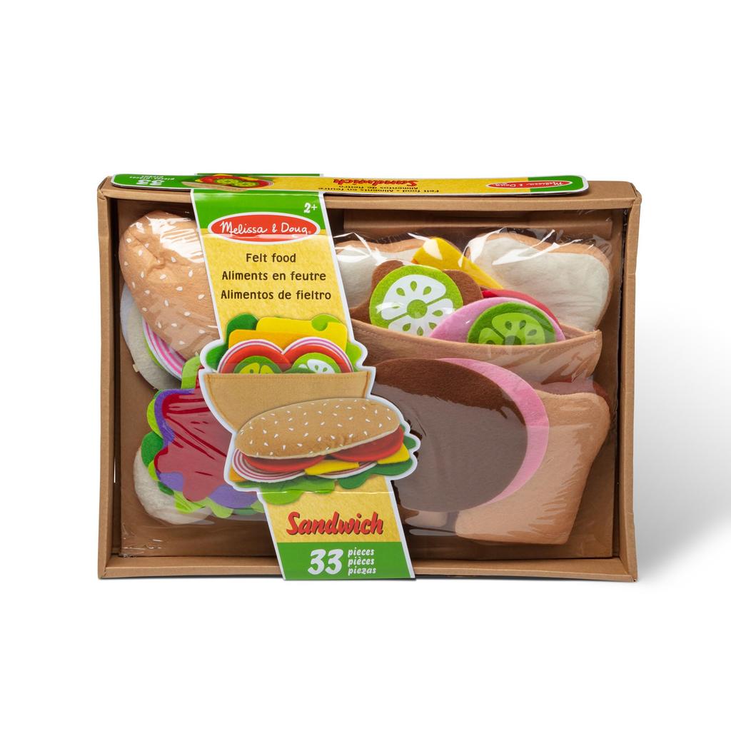 Melissa Doug Play Set Felt Sandwich Set & [Used]