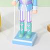 25CM Christmas Wooden Nutcracker Figurine Cartoon Soldier Figure Statue Sculpture Festival Holiday Party Ornament Decoration