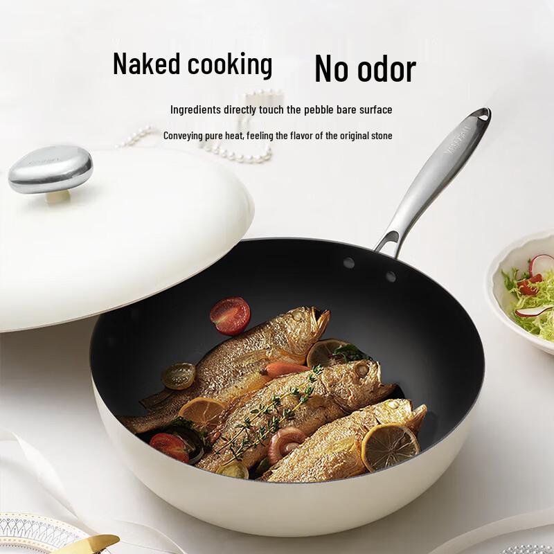 Pebble Titanium Non-stick Wok