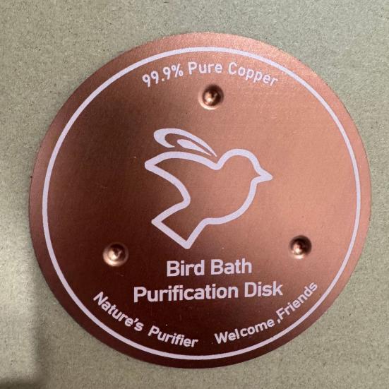 Hummingbird Bath Copper Disk Easy To Use Universal Fit Pure Copper Cleaning Disk with Triple-Point Support