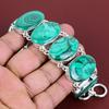 Malachite Bracelet Natural Gemstone Bracelet 925 Sterling Silver Adjustable Chain Bracelet Malachite Jewelry Handmade Bracelet Gifts for Mom