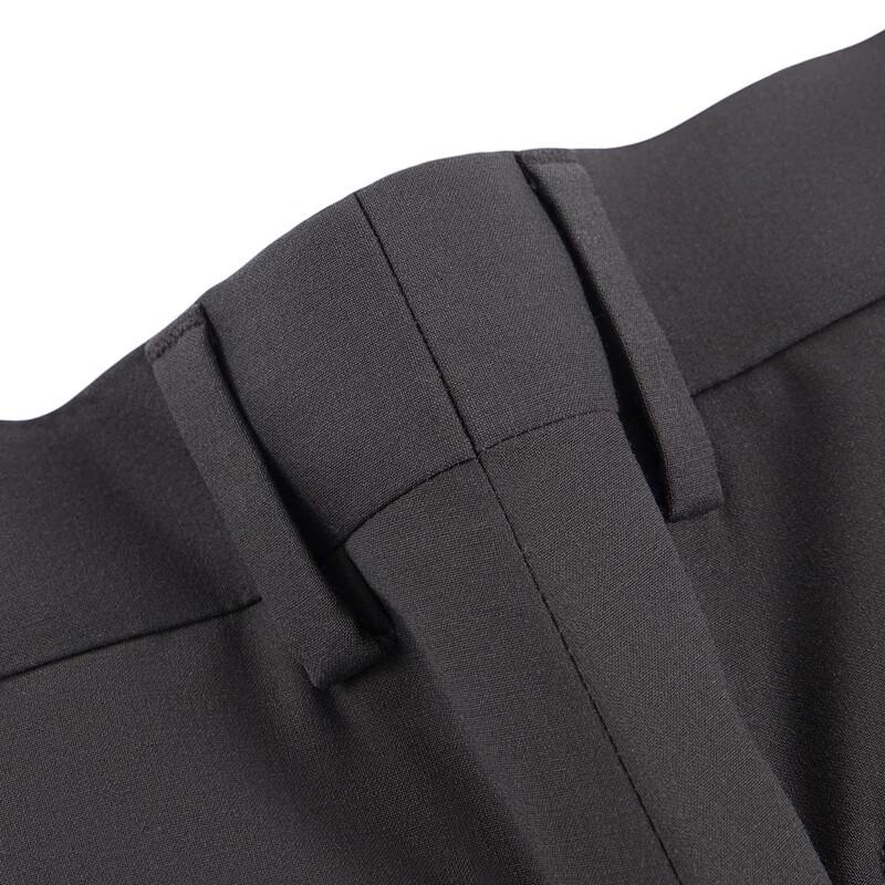 Men's Slim Fit Wool Blend Business Suit Trousers