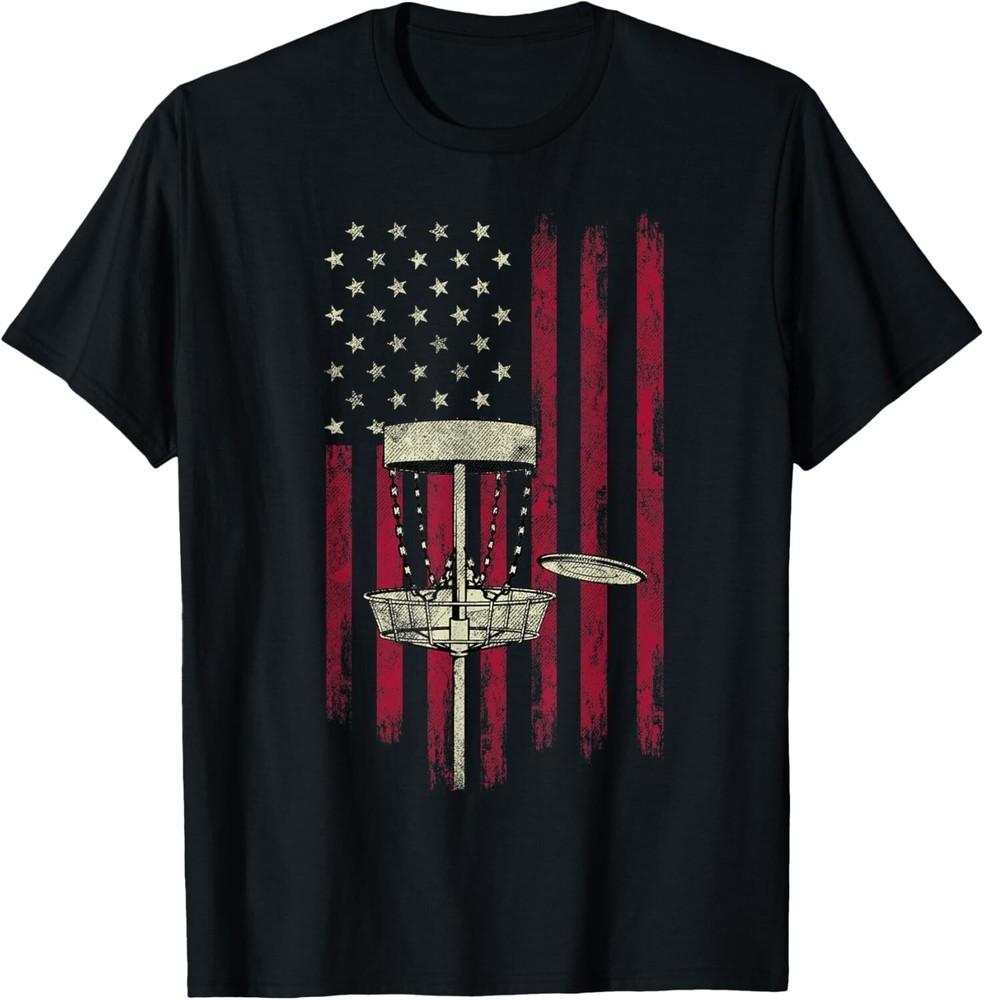 

Disc Golf Vintage American Flag 4th Of July Tee Gift Tee Gift Unisex T-Shirt 2XL