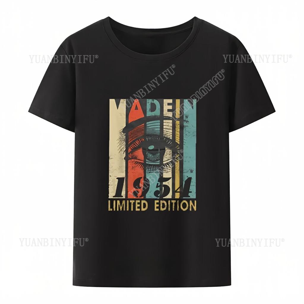 Street Fashion Vintage Made  1954 73th Birthday T Shirts 73 Years Old  Born  Gift Serial  Dad and Grandpa