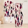 Women Plus Size Two Piece Set Round Neck Sleeveless Bodycon Dress Three Quarter Sleeve Open Cardigan Printed