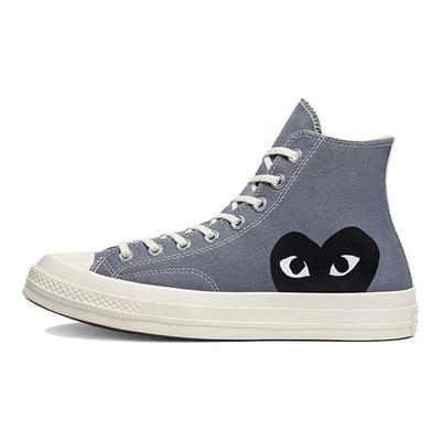 Comme des Garçons PLAY x Chuck 70 High Grigio Acciaio Sneakers Unisex Grigio Egret Nero 171847C