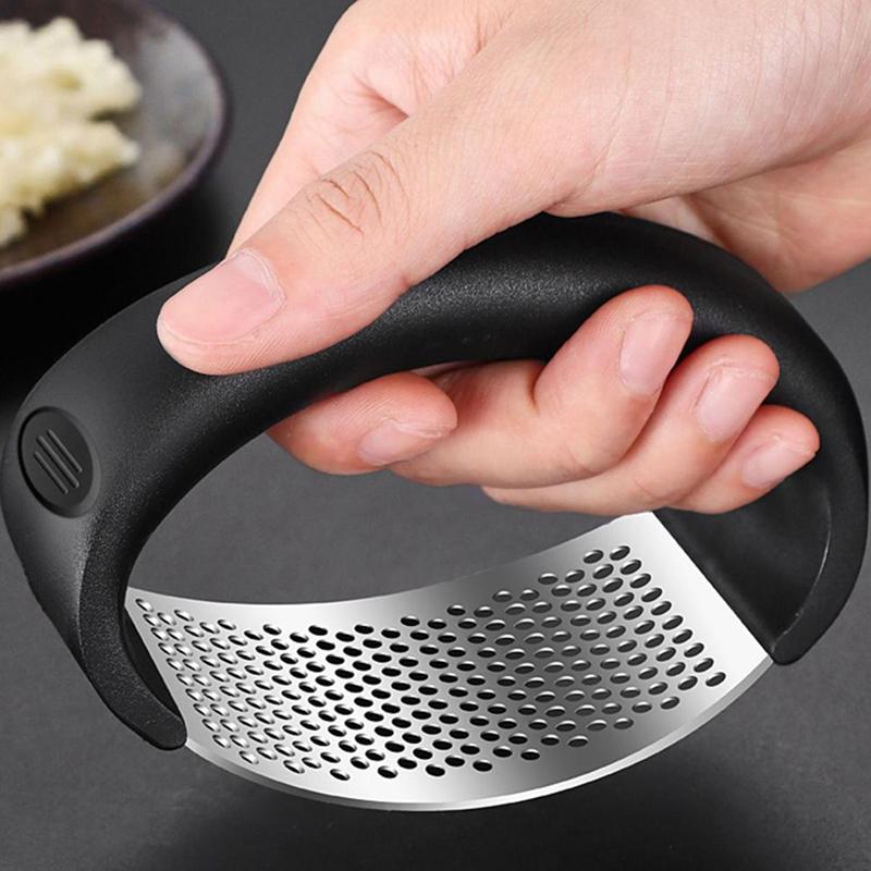 Stainless Steel Garlic Press Squeezer Manual Garlic Ginger Rocker Crusher Garlic Cutting Mince Tools Kitchen Gadgets