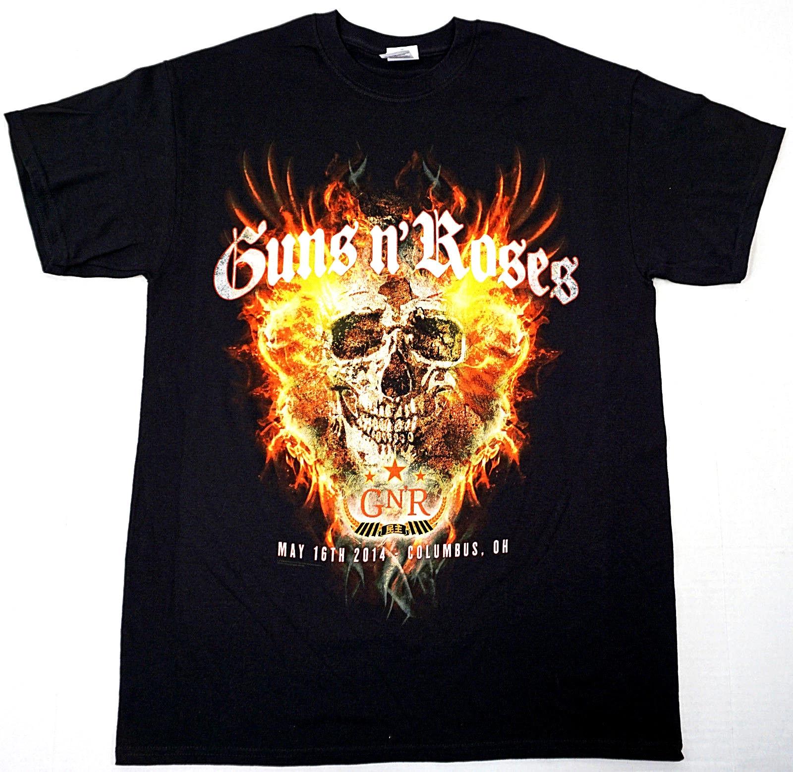 

GUNS N ROSES T-shirt GnR Hard Rock Heavy Metal Tee MEDIUM Black New XXXL