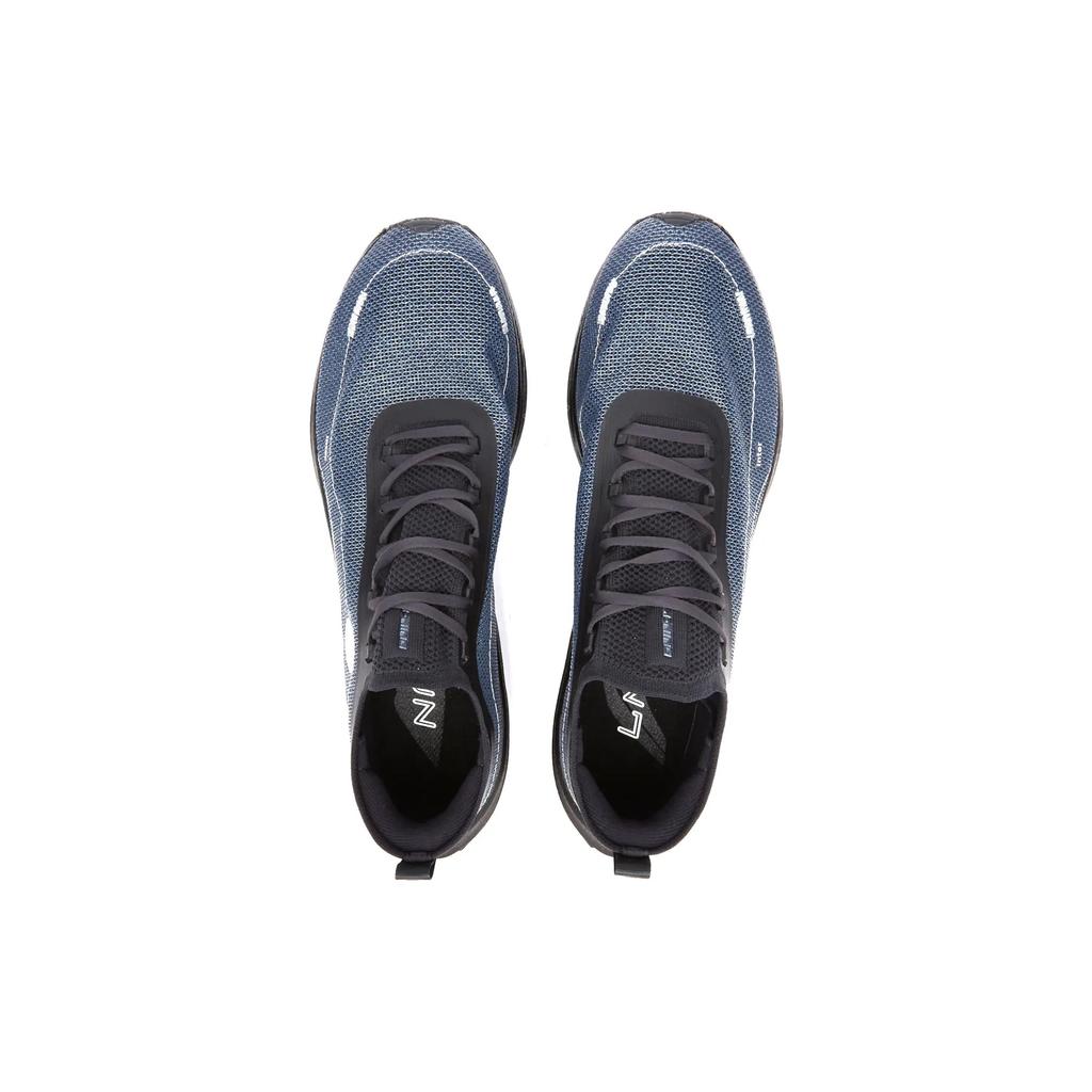 New SOULLAND x LiNing Feidian 3 Ultra Cushioning Anti Slip And Wear Resistant Low Top Running Shoes Unisex Dark Blue ARMT041-1