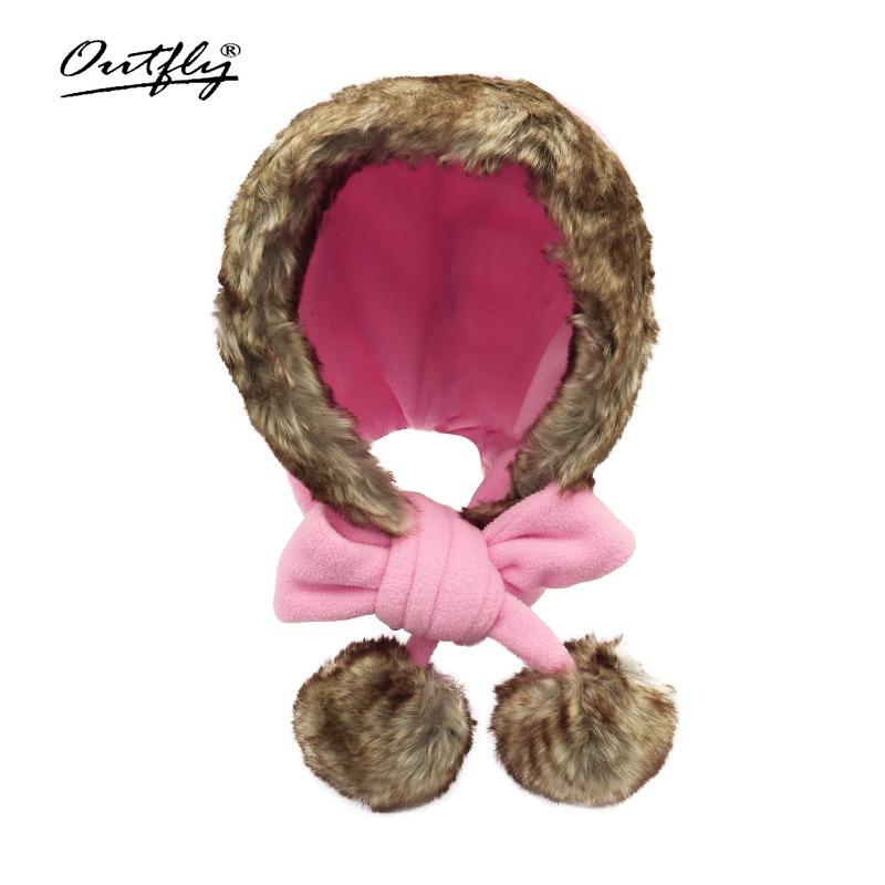 

Детская шапка-шарф с двойными помпонами, флисовая утолщенная теплая шапка, шарф интегрированный, большой меховой воротник, зимняя шапка, Красная Шапочка S розовый