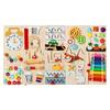 Early Learning Multifunctional Wall Game: Children's Cognitive and Motor Skills Busy Board Toy