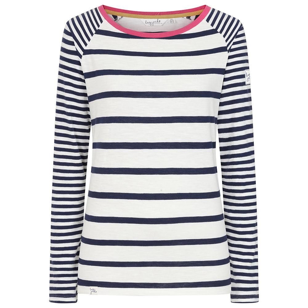 Lazy Jacks Womens/Ladies Raglan Long-Sleeved T-Shirt