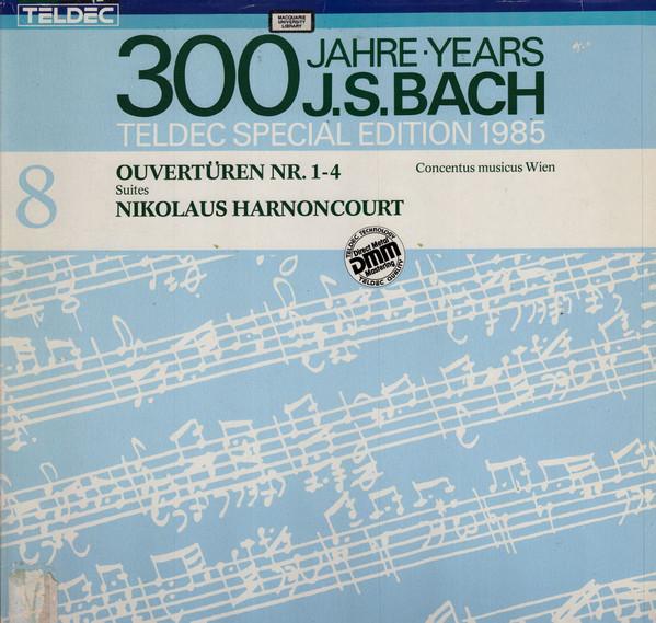 LP Record JOHANN SEBASTIAN BACH , CONCENTUS M - Ouvertüren Nr. 1-4 (Suites) 648238 TELDEC 1985 Germany Classical Used