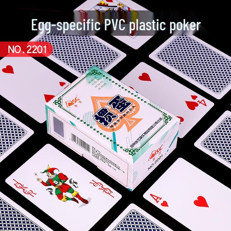 Jin Yi 2201 Waterproof Plastic Guandan Playing Cards - Durable, High-Quality Anti-Fold Cards for Guandan and Dou Dizhu Games.