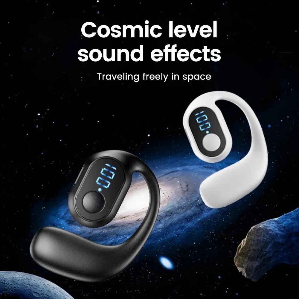 KY2 Pro Ear Hook Wireless Earphones Bluetooth-compatible 5.3 Mini Handsfree Waterproof Sport Music Headset Single  Earbuds