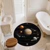 Solar System Pattern Round rug,Carpet Rug for Living Room Bedroom Sofa Playroom Decor,Non-slip Floor Mat,Holiday Gifts and Birthday Gifts.