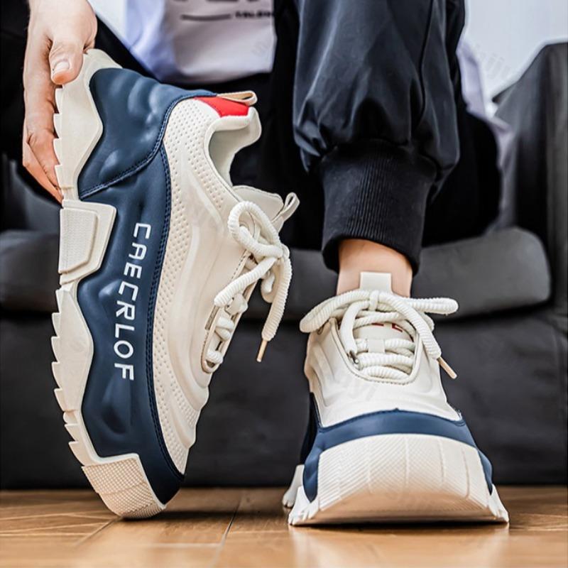 Fashion Fashion Trend Men's Low Top Casual Thick Soled Shoes 2025 Autumn Mesh Breathable Comfortable Versatile Non Slip Chunky sneakers