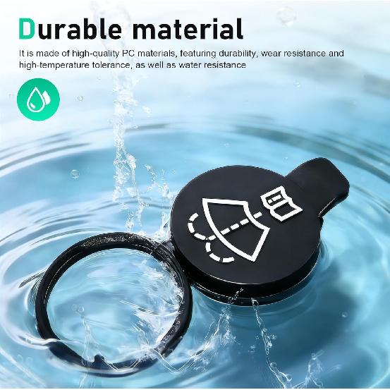 1 PC Washer Fluid Cap, Windshield Wiper Reservoir Cover, OEM #13227300 12767700 12788573 19172571 Compatible with Select Cadillac Buick Chevrolet GMC