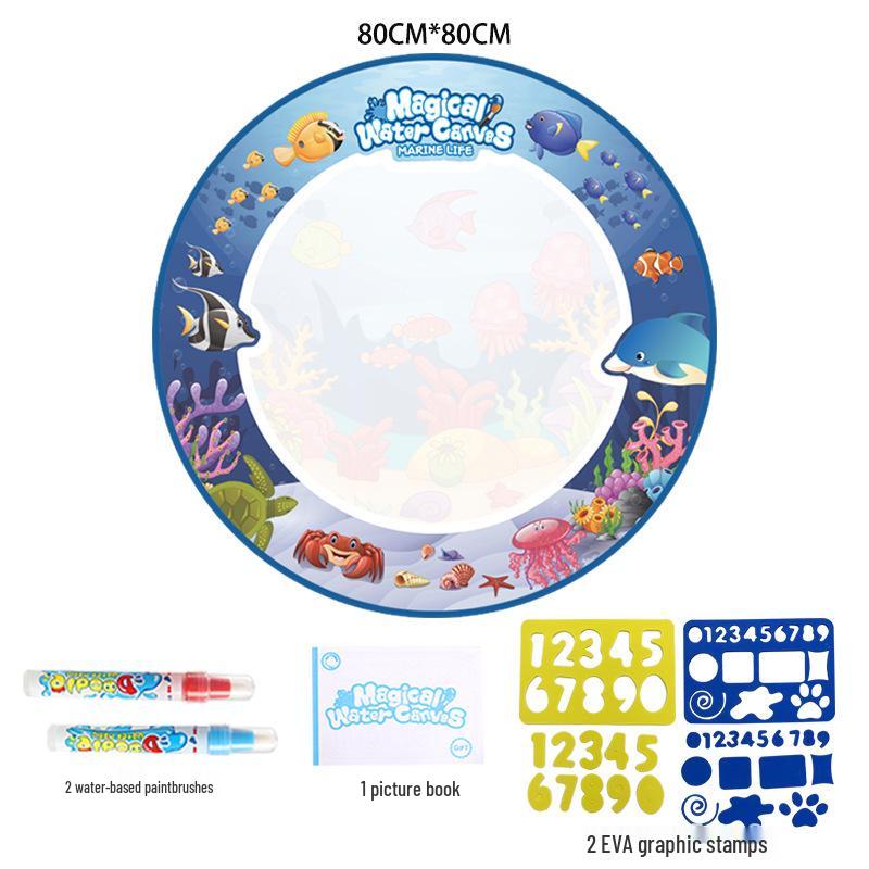 Magic Water Drawing Canvas: Large Creative Doodle Blanket for Kids
