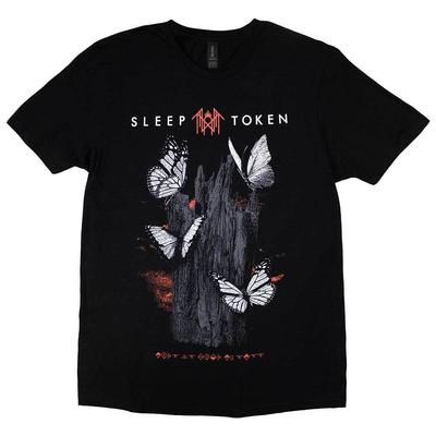 Sleep Token T-Shirt Butterflies Rock Band New Black Official