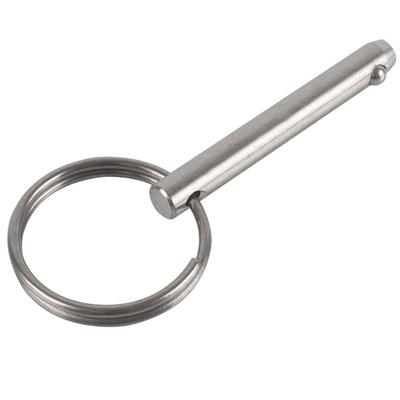 Schnellverschlussbolzen aus 316 Edelstahl – 10 mm x 70 mm Gesamtlänge, 57 mm nutzbare Länge, Bimini-Top-Bootszubehör (0,39" x 2,76", Nutzbar 2,24")