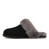 UGG Women's Scuffette II Black Grey Slippers 1106872-BCGR