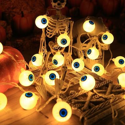 Halloween Dekoration Geist Auge Kugel Lichterkette Spukhaus Dekoration Lichterkette Horror Dekoration Requisiten Party Dekoration