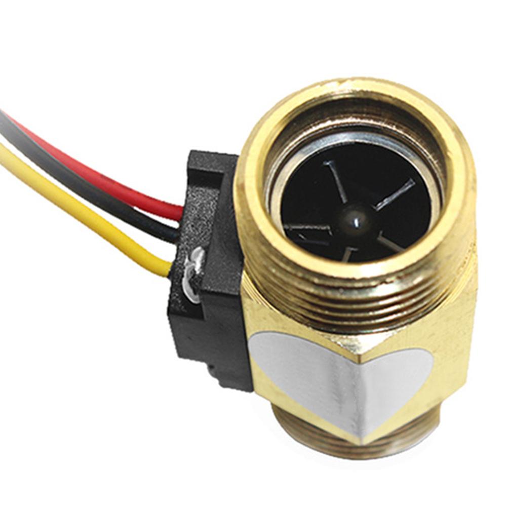 

Water Flow Sensor G1/2 Hall Effect Sensor DC 5V 1-30L/min Copper Body Suitable for Water Heaters Purifiers and Vending Machines China Mainland