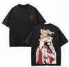 Fate Anime Lover Washed T-shirt Year Round Clothing High Quality Personality Clothes Plus Size Unisex New Model Couples Tee