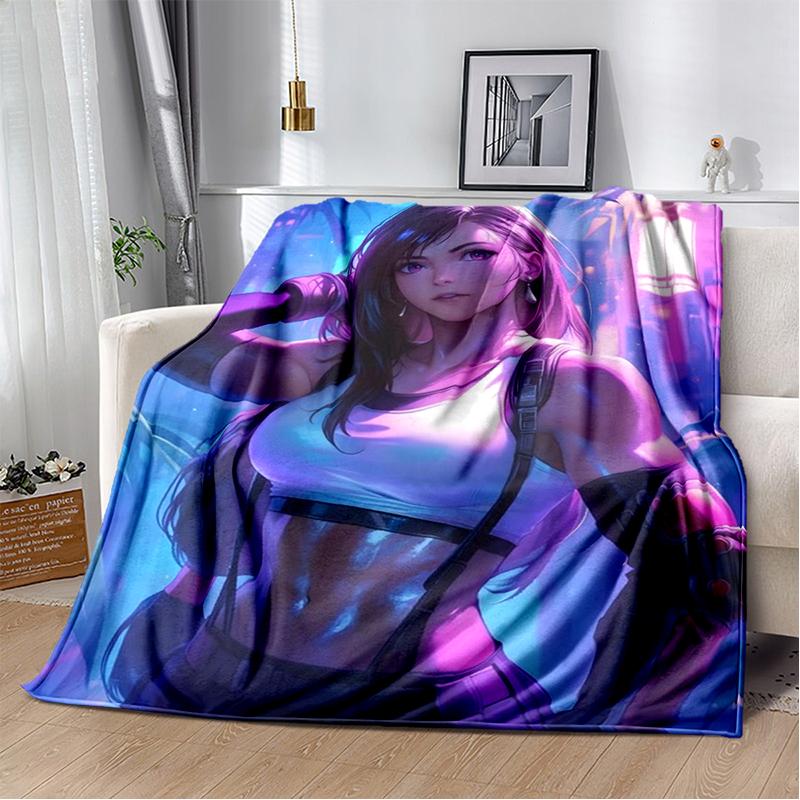 29 Style New Sephiroth Final Fantasy Games Cloud Tifa Aerith Blanket,Soft Throw Blanket for Home Bedroom Bed Sofa Cover Kids
