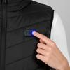 Heated vest sleeveless usb women's men's quilted black jacket l Heated vest black size XL