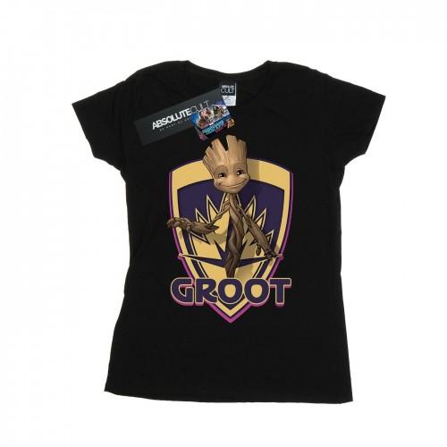 Marvel Womens/Ladies Guardians Of The Galaxy Groot Badge Cotton T-Shirt