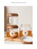 Luftdichtes Glasvorratsglas mit Holzdeckel für Honig, Kaffeebohnen, Marmelade oder Trockenwaren