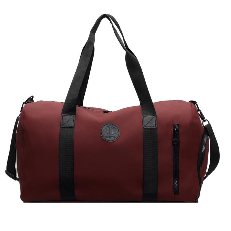 Light business trip, large capacity, hand-held travel bag, wet and dry separation, sports fitness, luggage, straps, shoe compartment, tie rod
