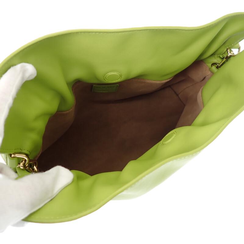 Loewe A411FC1XBF 2WAY Bag Lime Yellow Calfskin Women