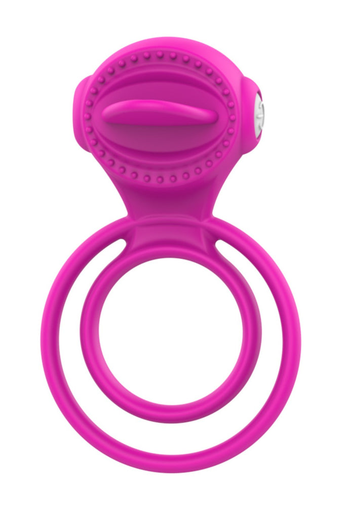 Anneau Vibrant à 2 Anneaux 1 Mode De Vibration Très Extensible Rose Cor 043 Fus