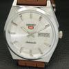 REFURBISHED VINTAGE SEIKO 5 AUTOMATIC JAPAN MENS SILVER DIAL WATCH a434684-2
